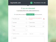 Tablet Screenshot of buynordic.com